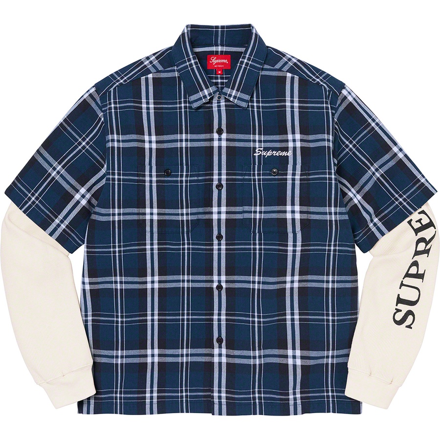 Supreme Thermal Work Shirt (FW21) - Plaid - $128