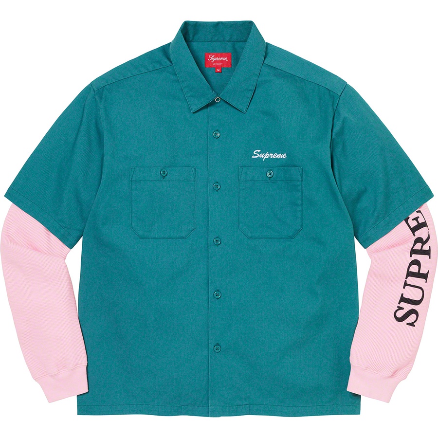 Supreme Thermal Work Shirt (FW21) - Work Green - $128