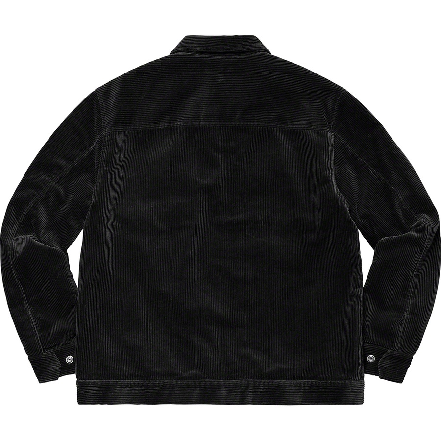 Supreme Corduroy Zip Jacket (FW21) - Black - $178