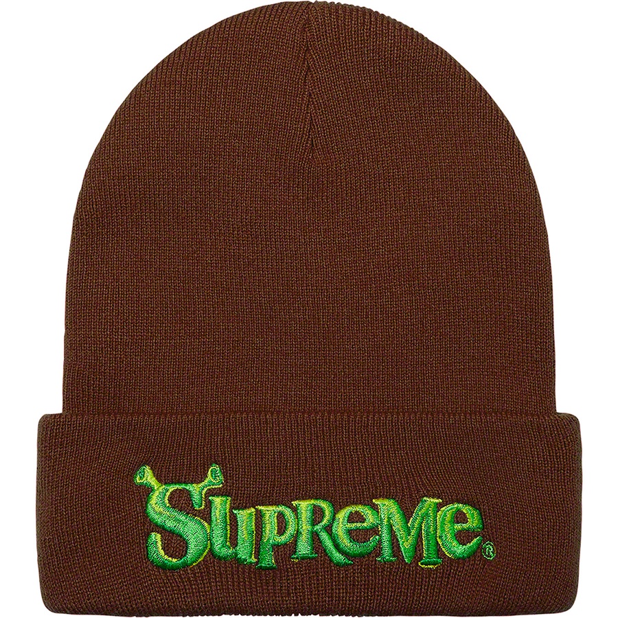 Supreme Shrek Beanie (FW21) - Brown - $38
