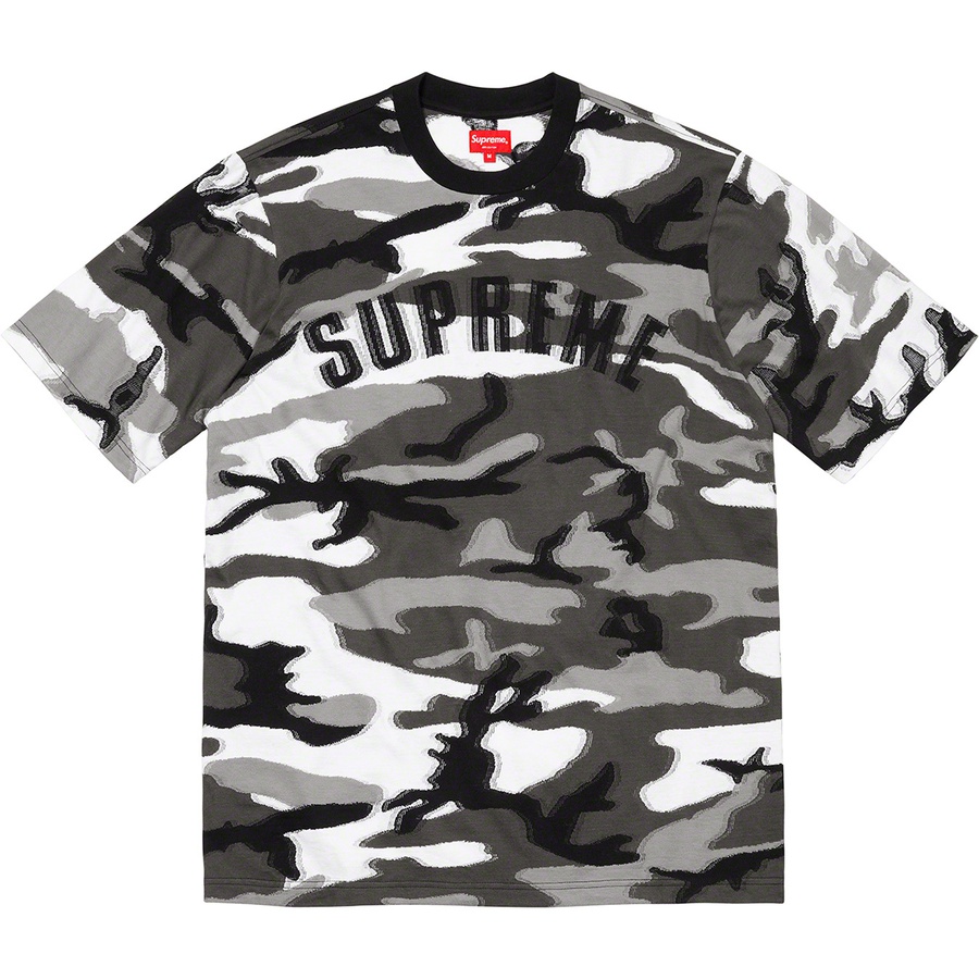 Supreme Intarsia Camo S S Top (FW21) - Snow Camo - $88