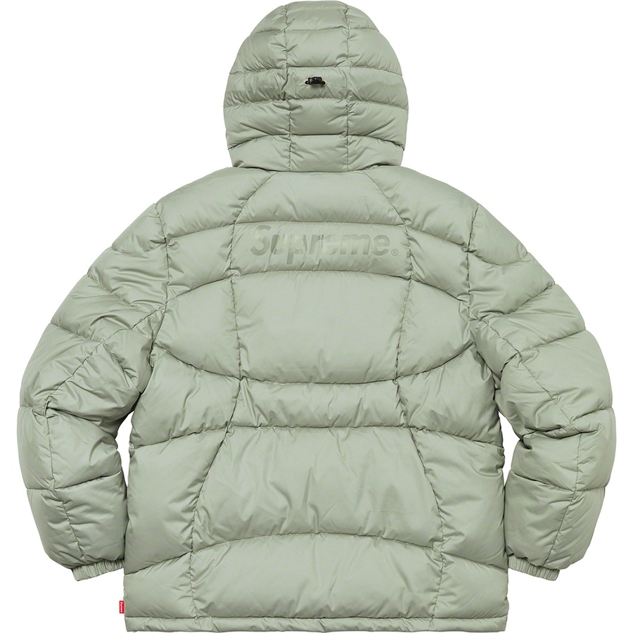 Supreme Warp Hooded Puffy Jacket (FW21) - Sage - $298