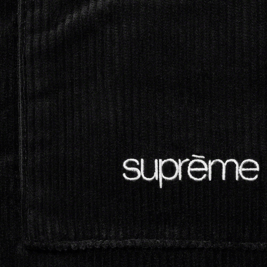 Supreme Corduroy Zip Jacket (FW21) - Black - $178