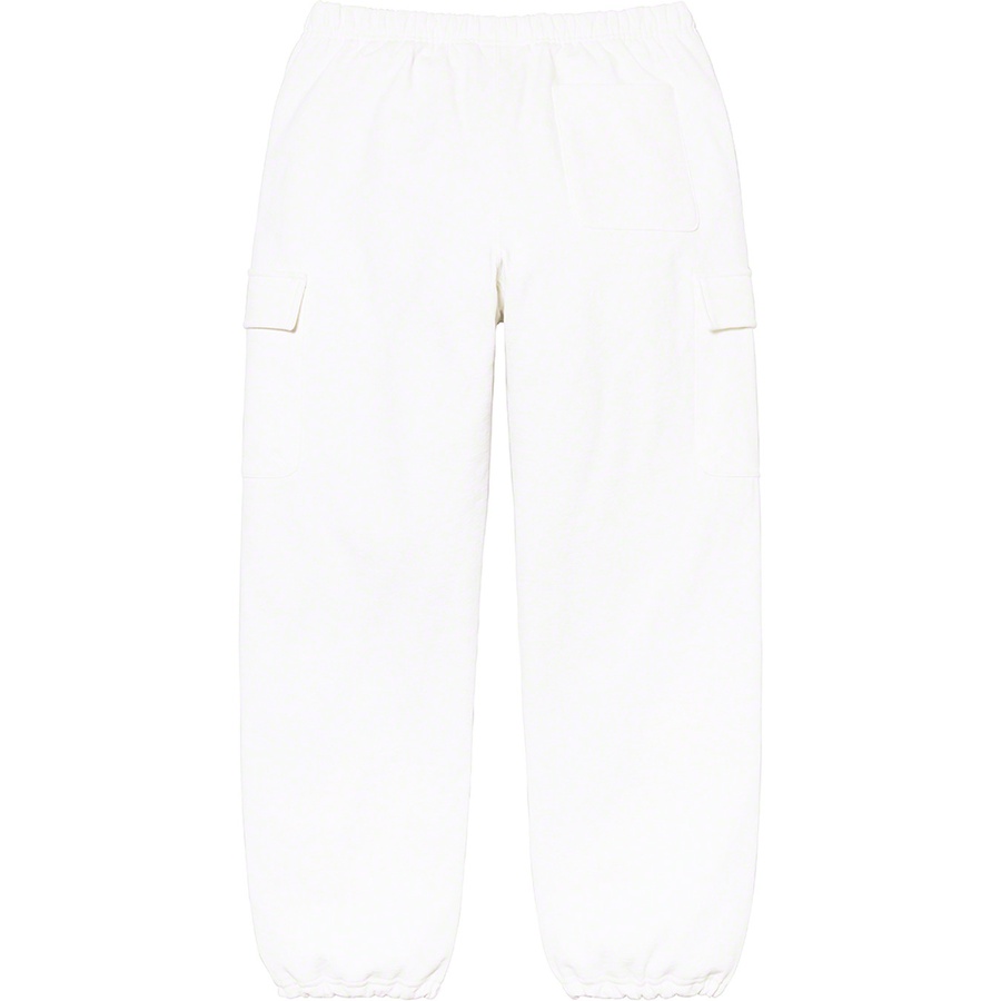 Supreme Small Box Cargo Sweatpant (FW21) - White - $158