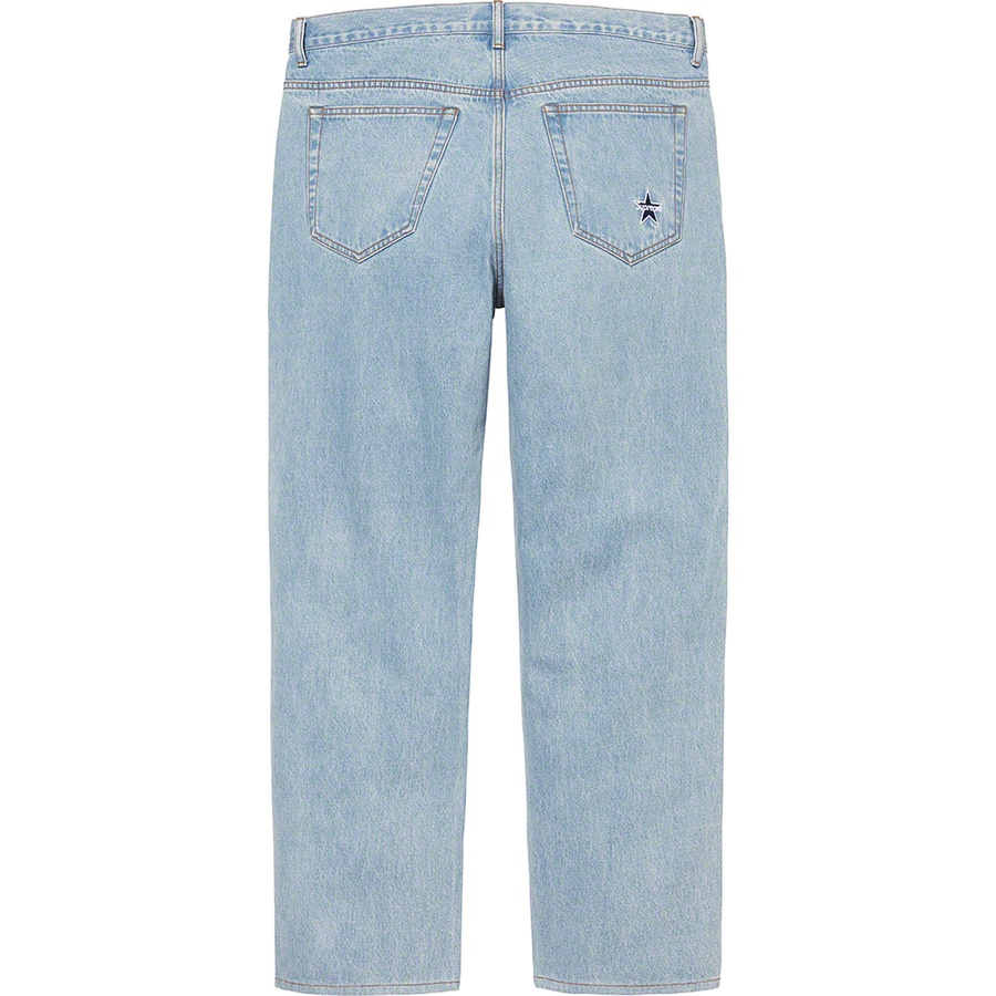 Supreme Regular Jean (FW21) - Washed Blue - $148