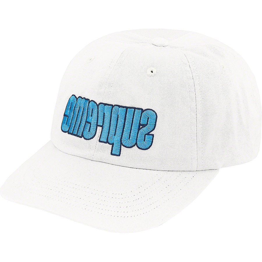 Supreme Reverse Logo 6-Panel (FW21) - Stone - $48