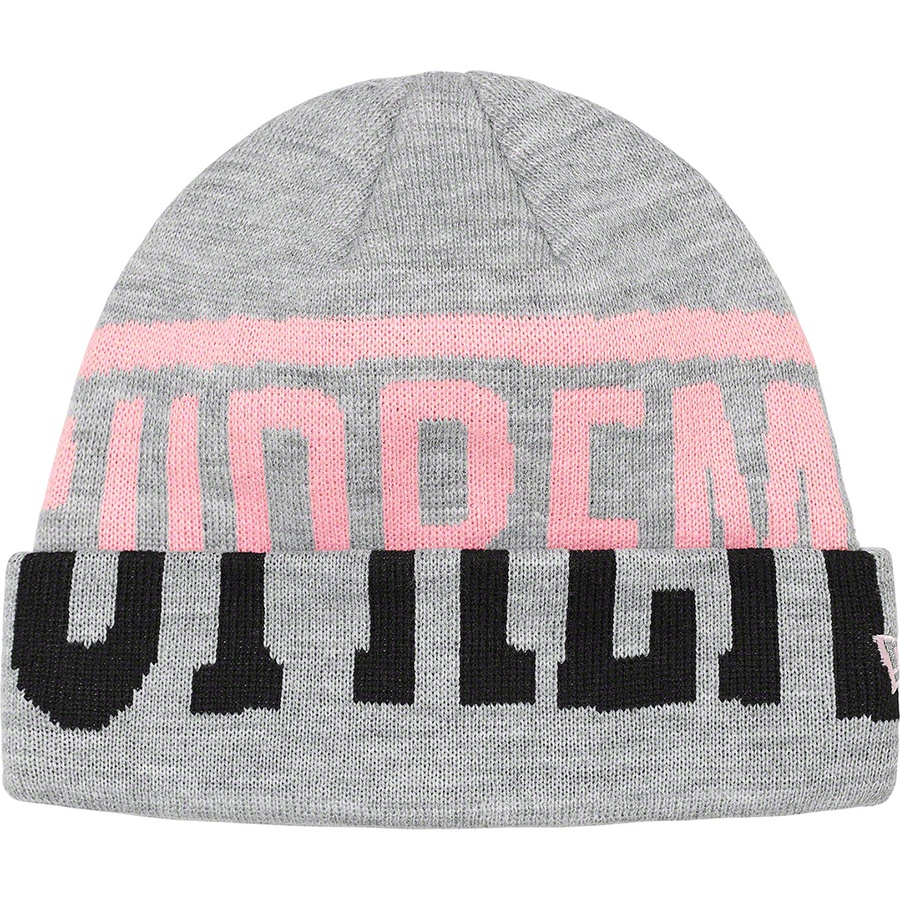 Supreme New Era 2-Tone Logo Beanie (FW21) - Heather Grey - $38