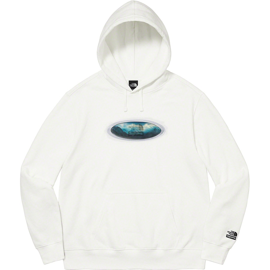 Supreme Supreme The North Face Lenticular Mountains Hooded Sweatshirt (FW21) - White - $148