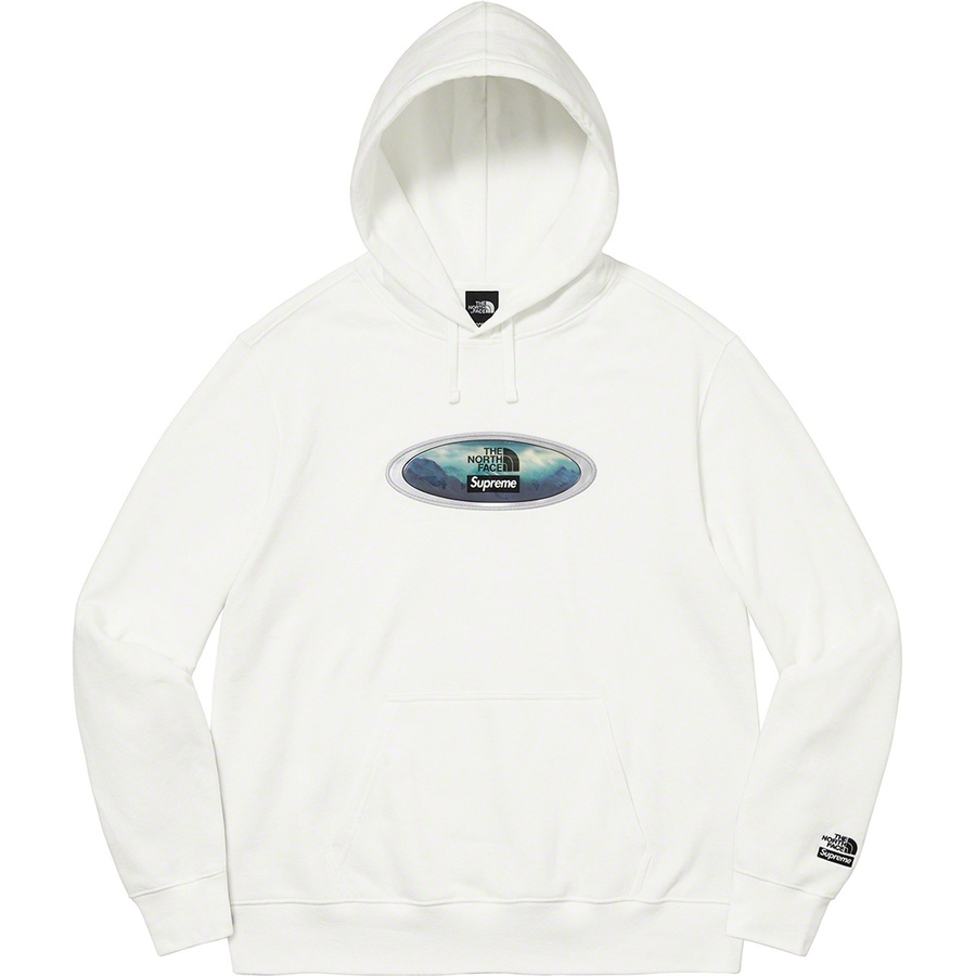 Supreme Supreme The North Face Lenticular Mountains Hooded Sweatshirt (FW21) - White - $148