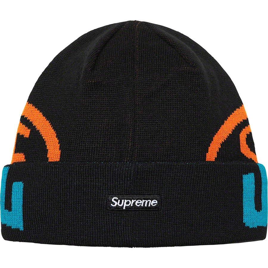 Supreme New Era 2-Tone Logo Beanie (FW21) - Black - $38