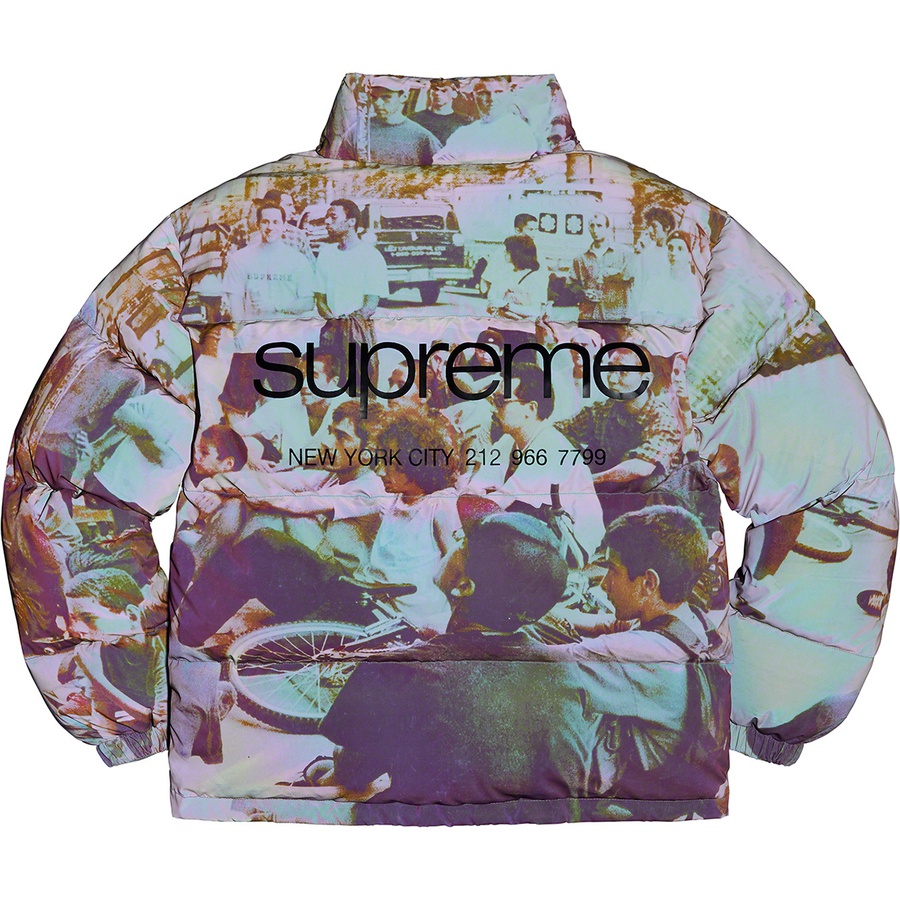 Supreme Lafayette Reflective Down Jacket (FW21) - Multicolor - $448