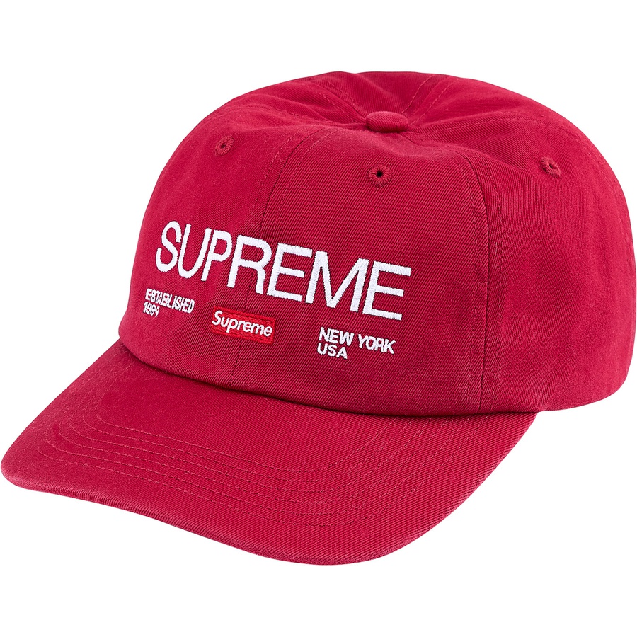 Supreme Est. 1994 6-Panel (FW21) - Red - $48
