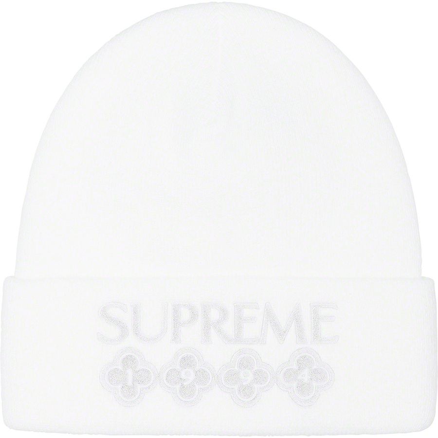 Supreme Glitter Beanie (FW21) - White - $38