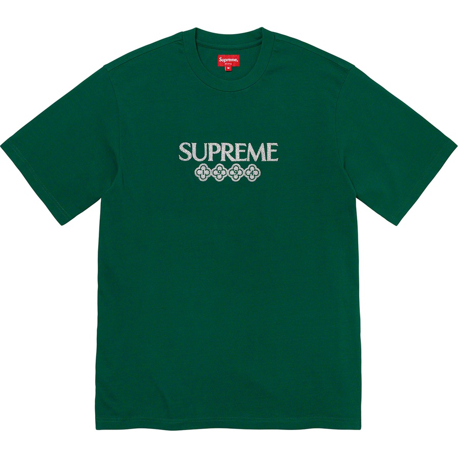 Supreme Glitter S S Top (FW21) - Dark Green - $88