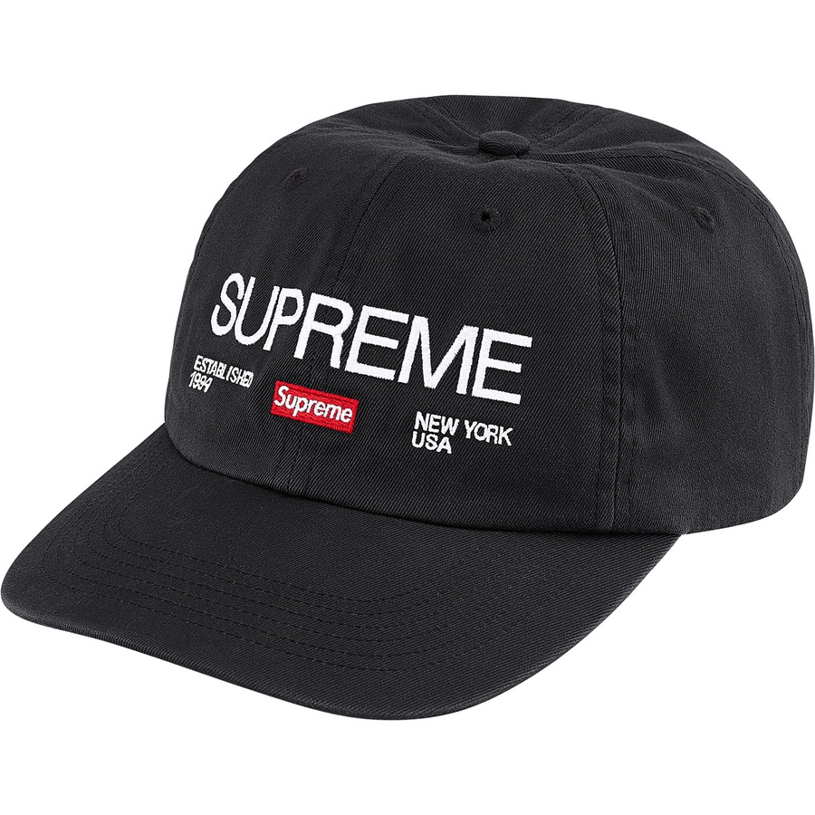 Supreme Est. 1994 6-Panel (FW21) - Black - $48