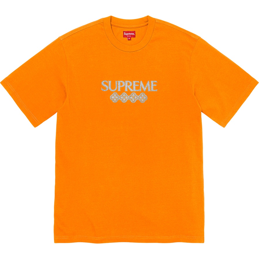 Supreme Glitter S S Top (FW21) - Orange - $88