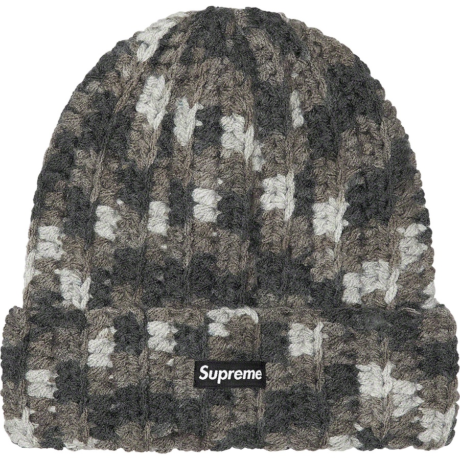 Supreme Crochet Beanie (FW21) - Black - $38