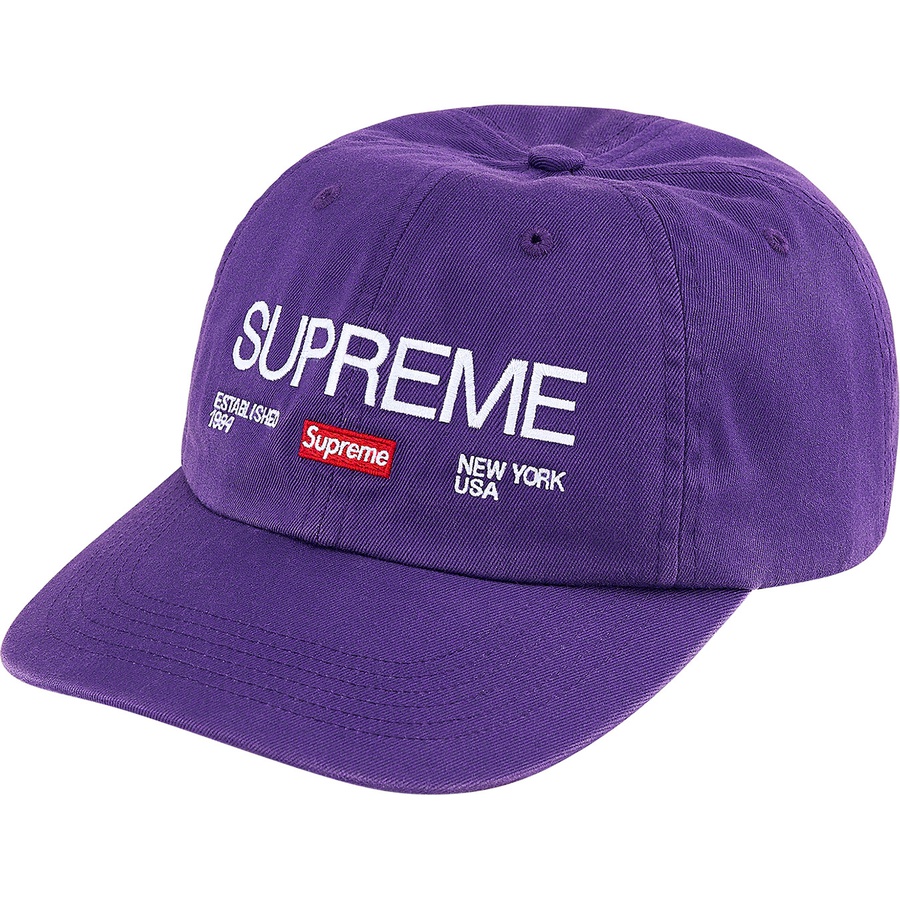 Supreme Est. 1994 6-Panel (FW21) - Purple - $48