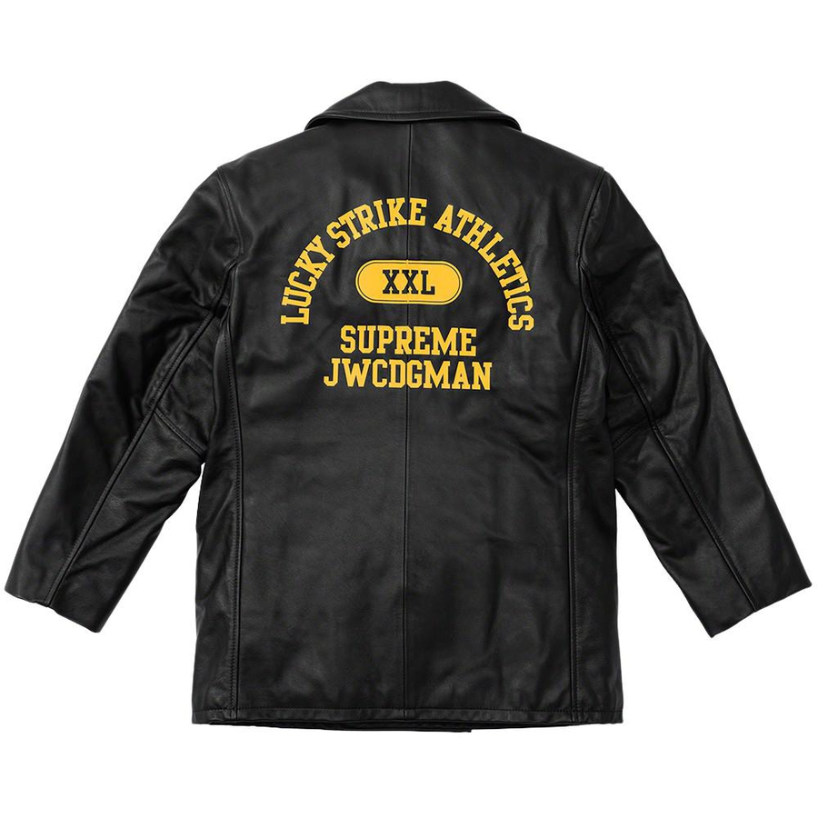 Supreme Supreme JUNYA WATANABECOMME des GARÇONS MAN SchottLeather Peacoat (FW21) - $868
