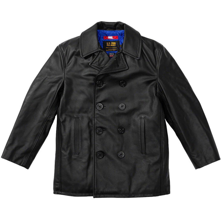Supreme Supreme JUNYA WATANABECOMME des GARÇONS MAN SchottLeather Peacoat (FW21) - $868