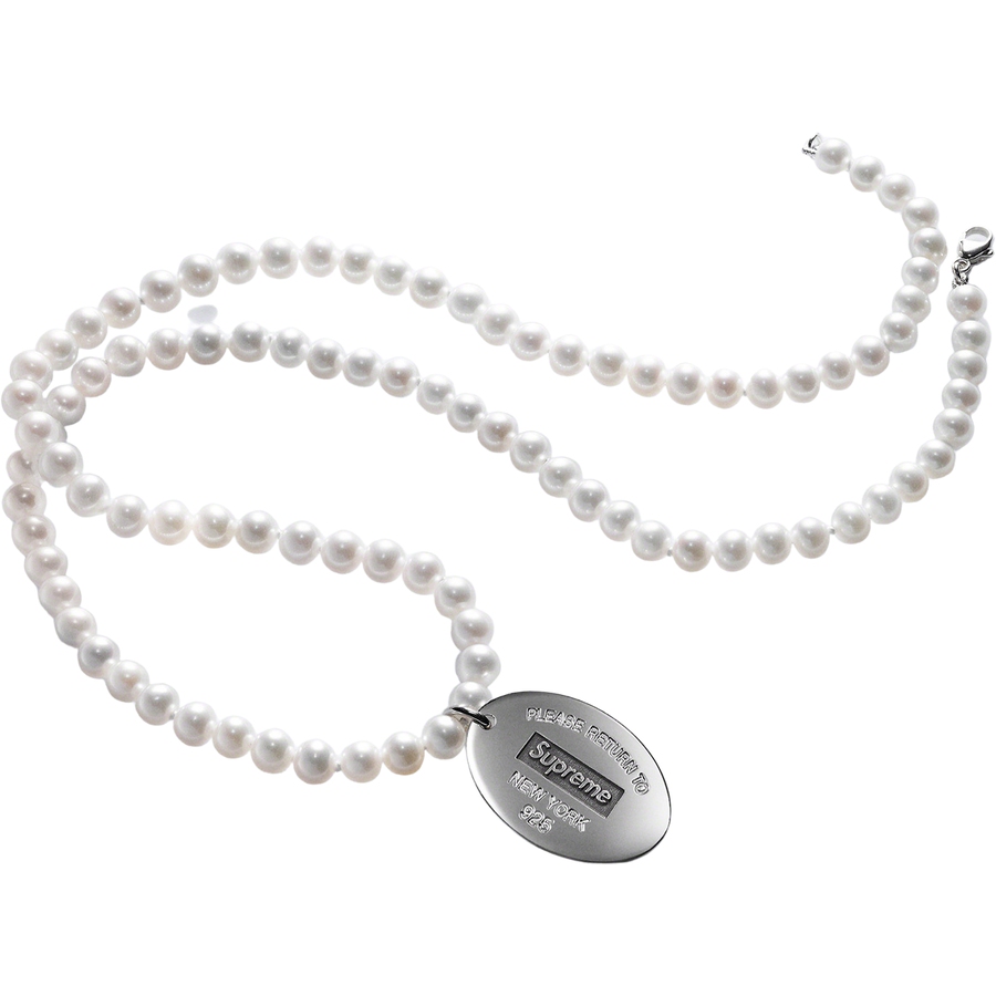 Supreme Supreme Tiffany & Co. Return to Tiffany Oval Tag Pearl Necklace releasing on Week 12 for fall winter 2021
