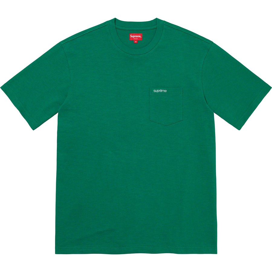 Supreme S S Pocket Tee (FW21) - Green - $60
