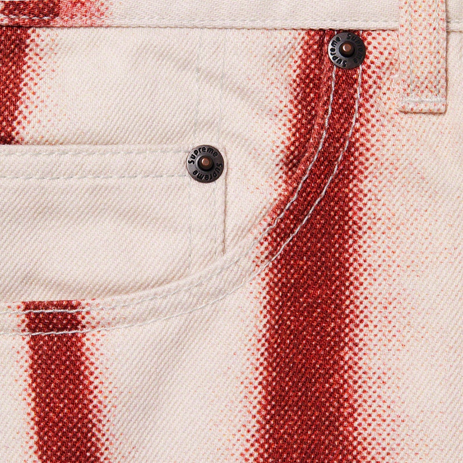 Supreme Christopher Wool SupremeRegular Jean (FW21) - Red - $168