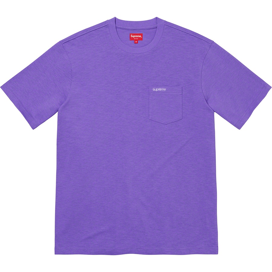 Supreme S S Pocket Tee (FW21) - Violet - $60