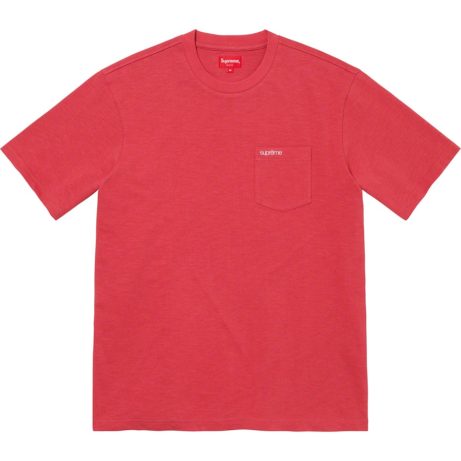 Supreme S S Pocket Tee (FW21) - Red - $60