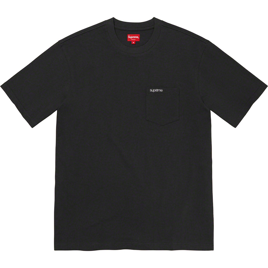Supreme S S Pocket Tee (FW21) - Black - $60