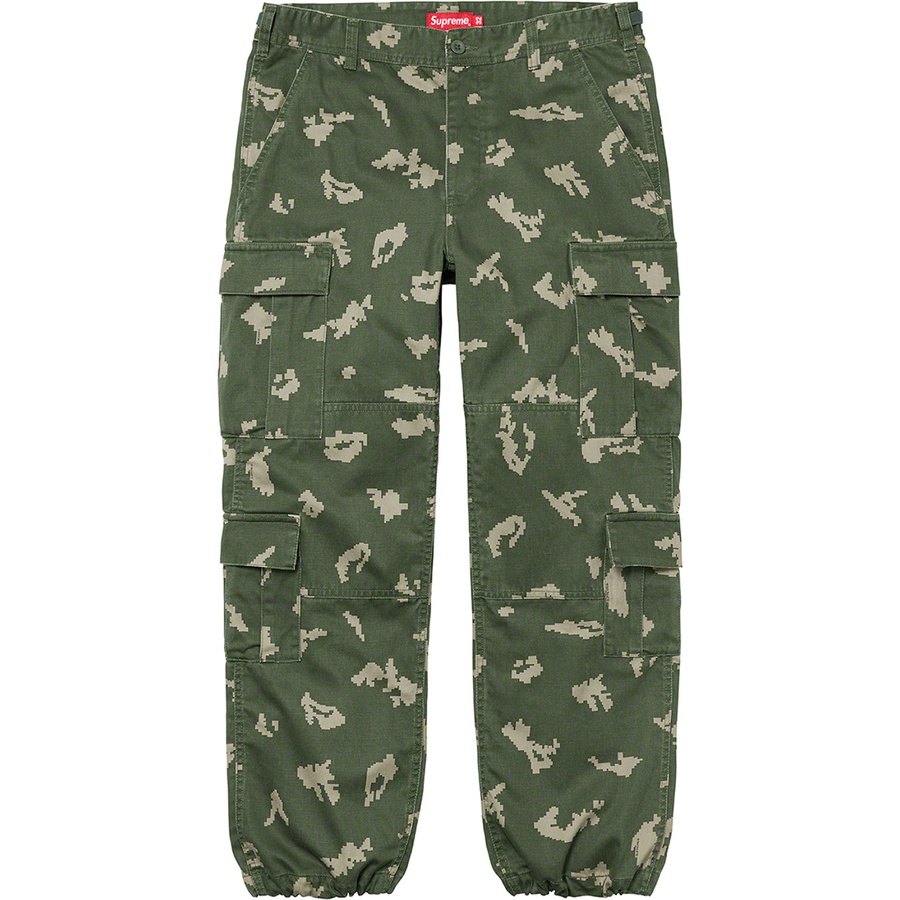Supreme Cargo Pant (FW21) - Olive Russian Camo - $158