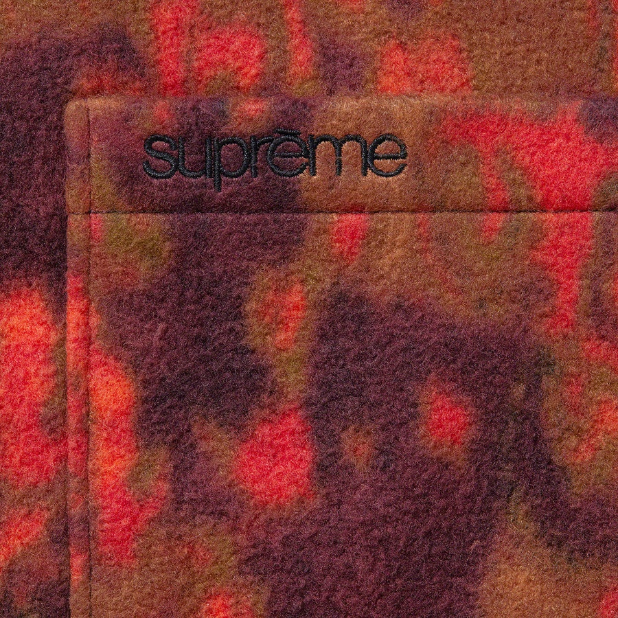 Supreme Paisley Fleece Shirt (FW21) - Red - $138