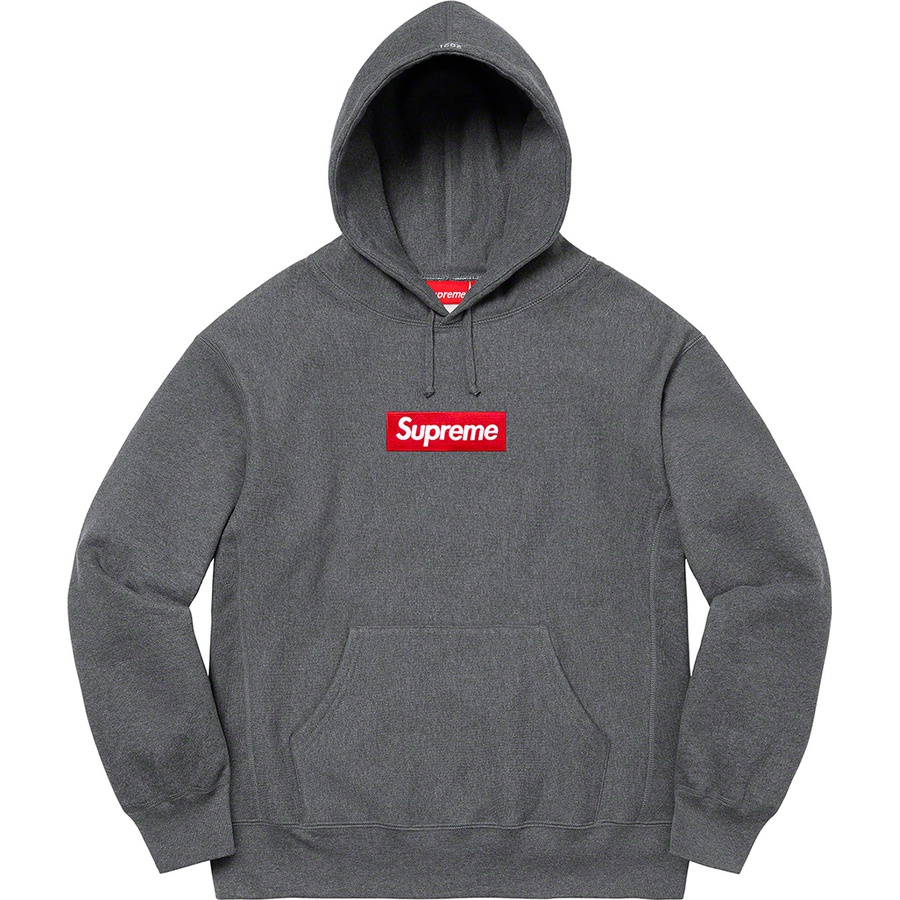 Supreme Box Logo Hooded Sweatshirt (FW21) - Charcoal - $168