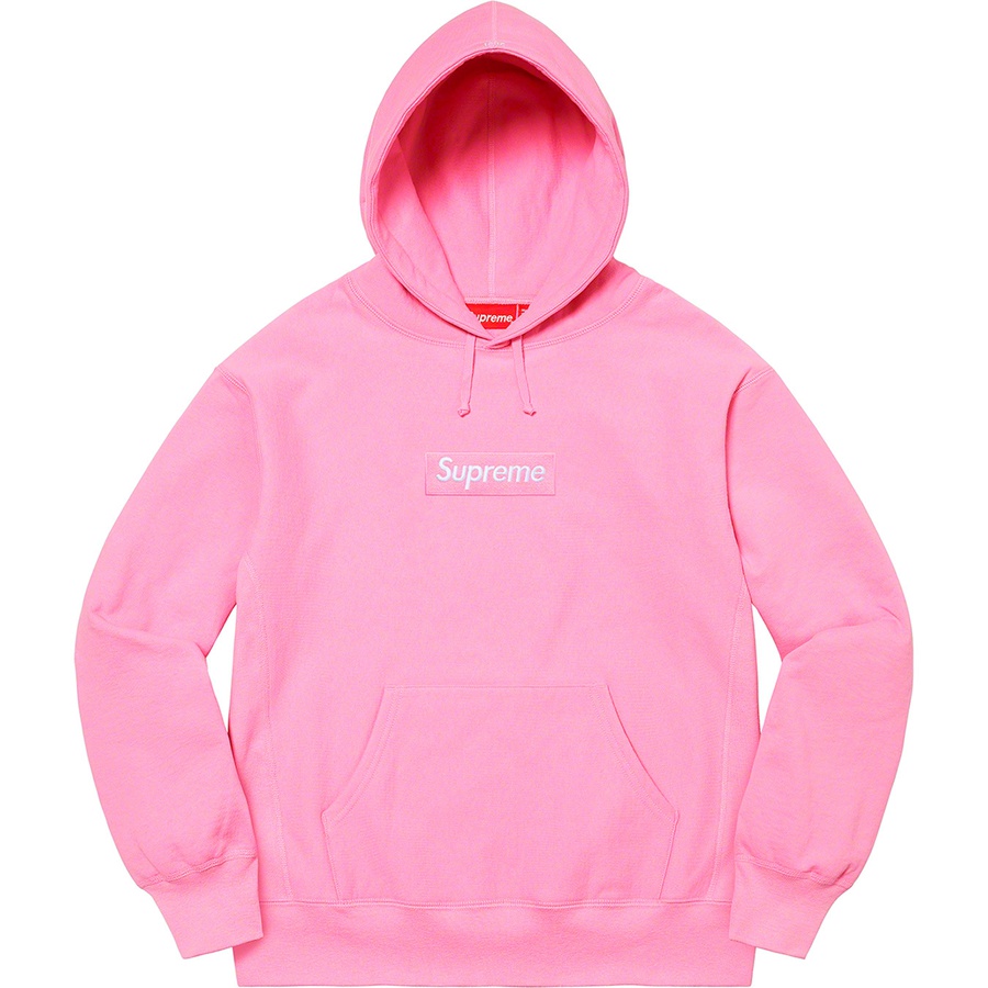 Supreme Box Logo Hooded Sweatshirt (FW21) - Pink - $168