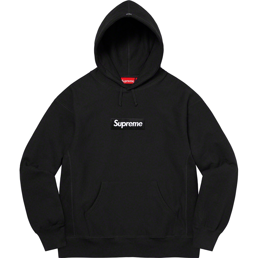Supreme Box Logo Hooded Sweatshirt (FW21) - Black - $168