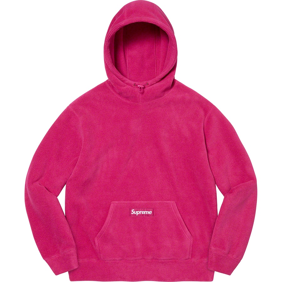 Supreme Polartec Hooded Sweatshirt (FW21) - Magenta - $148