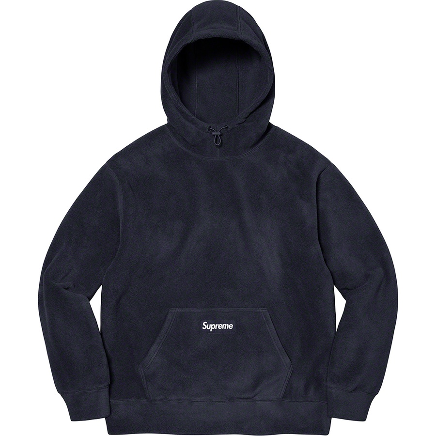 Supreme Polartec Hooded Sweatshirt (FW21) - Navy - $148