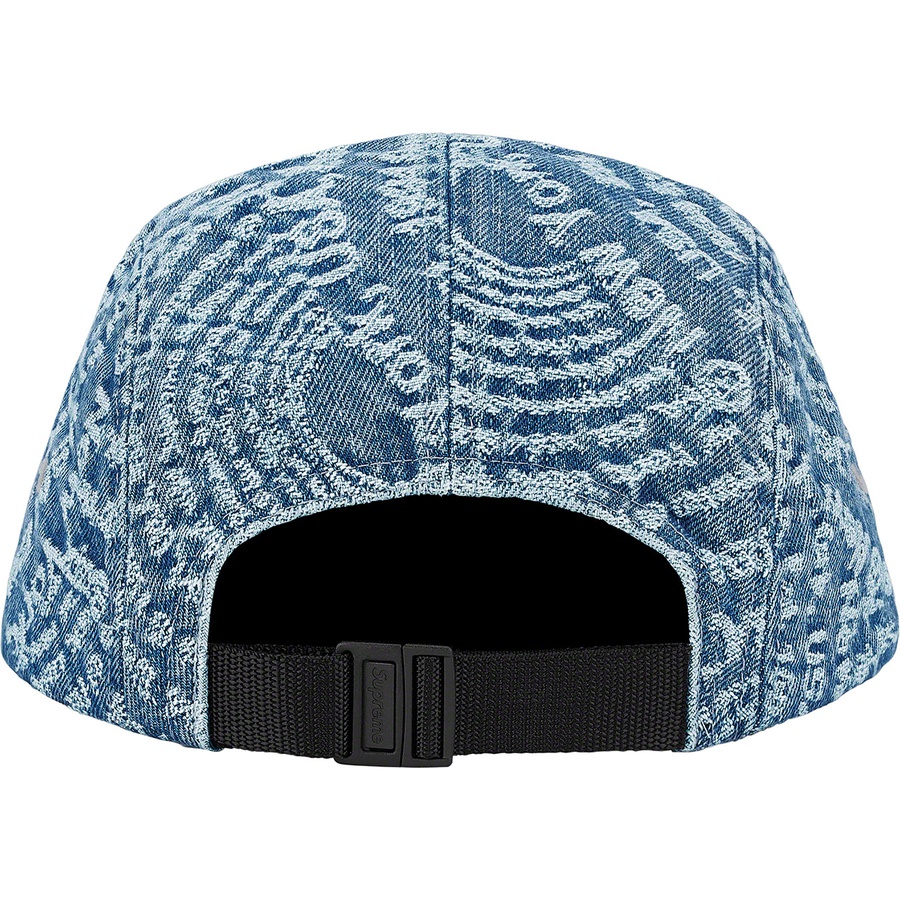 Supreme Circles Jacquard Denim Camp Cap (FW21) - Blue - $48