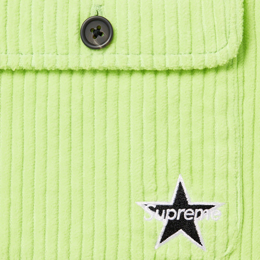 Supreme Corduroy Shirt (SS22) - Pale Mint - $138
