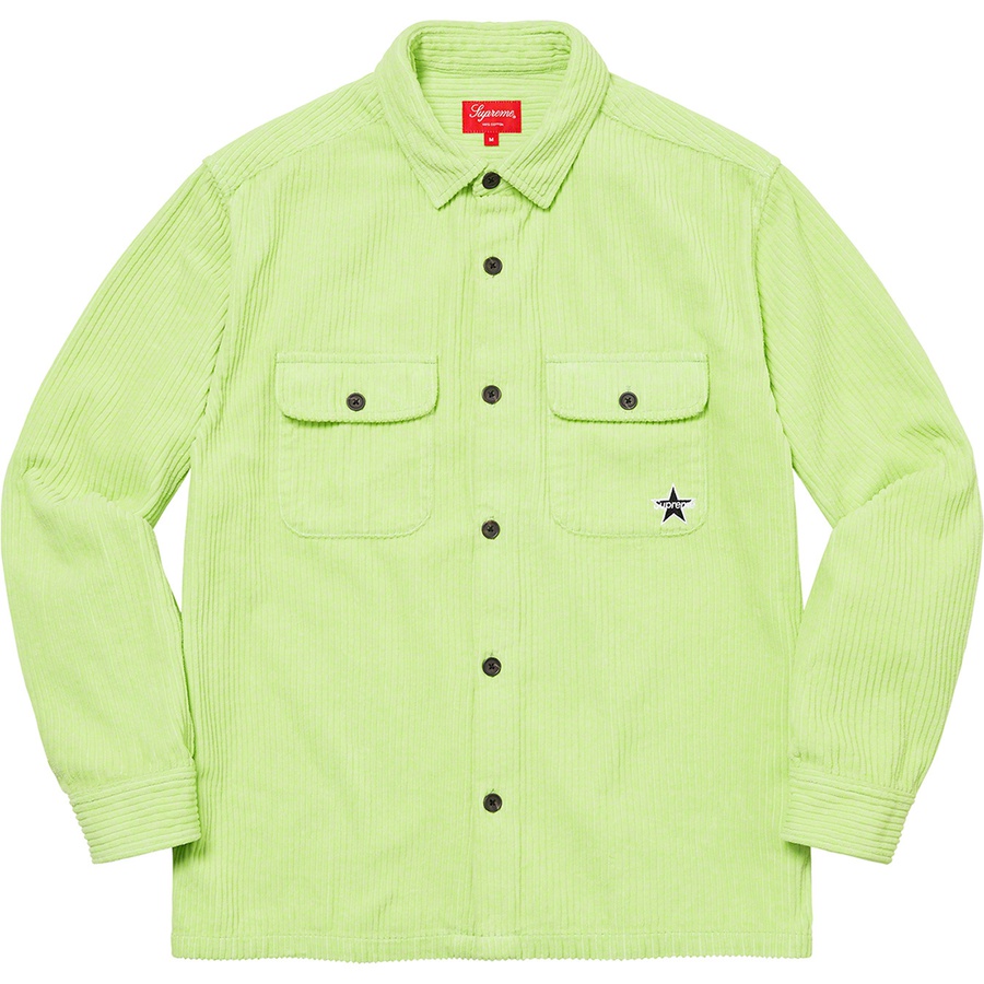 Supreme Corduroy Shirt (SS22) - Pale Mint - $138