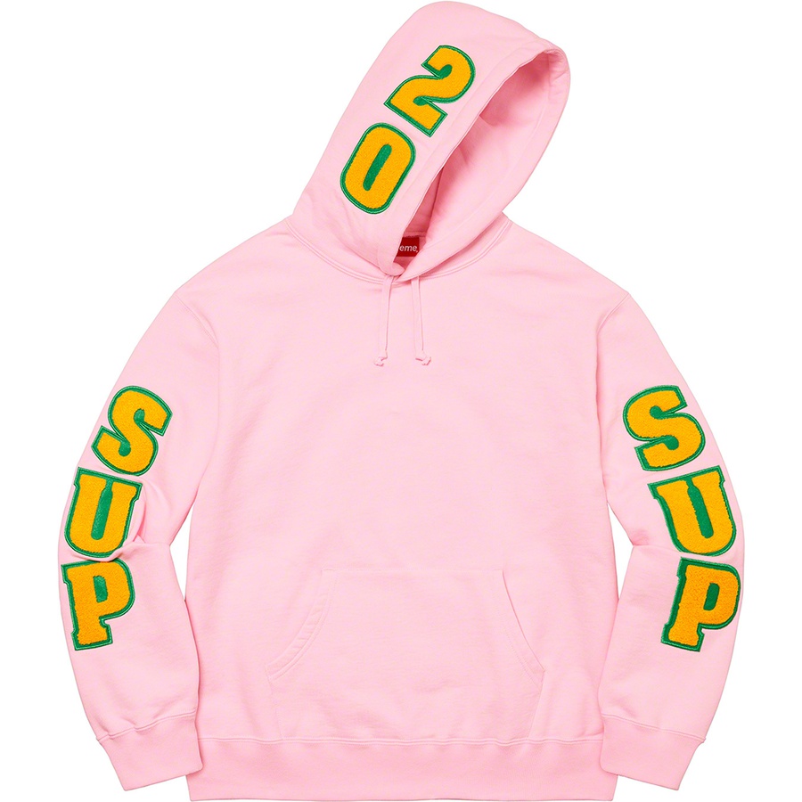 Supreme Supreme Team Chenille Hooded Sweatshirt (SS22) - Light Pink - $178
