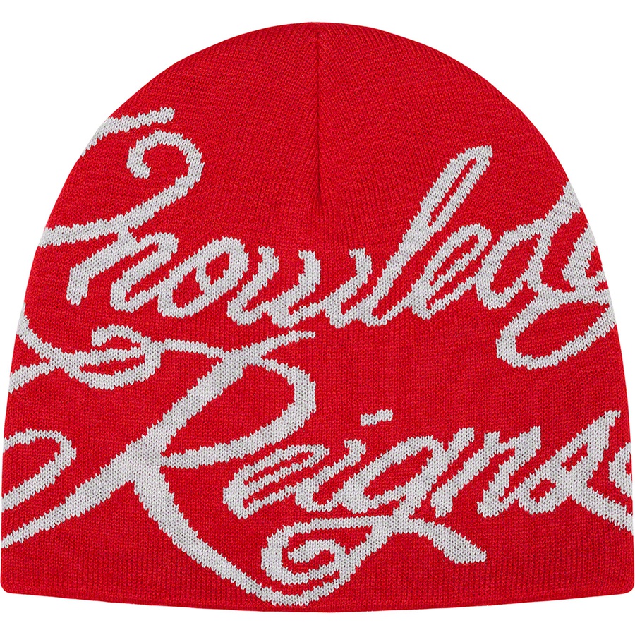 Supreme Knowledge Reigns Beanie (SS22) - Red - $40