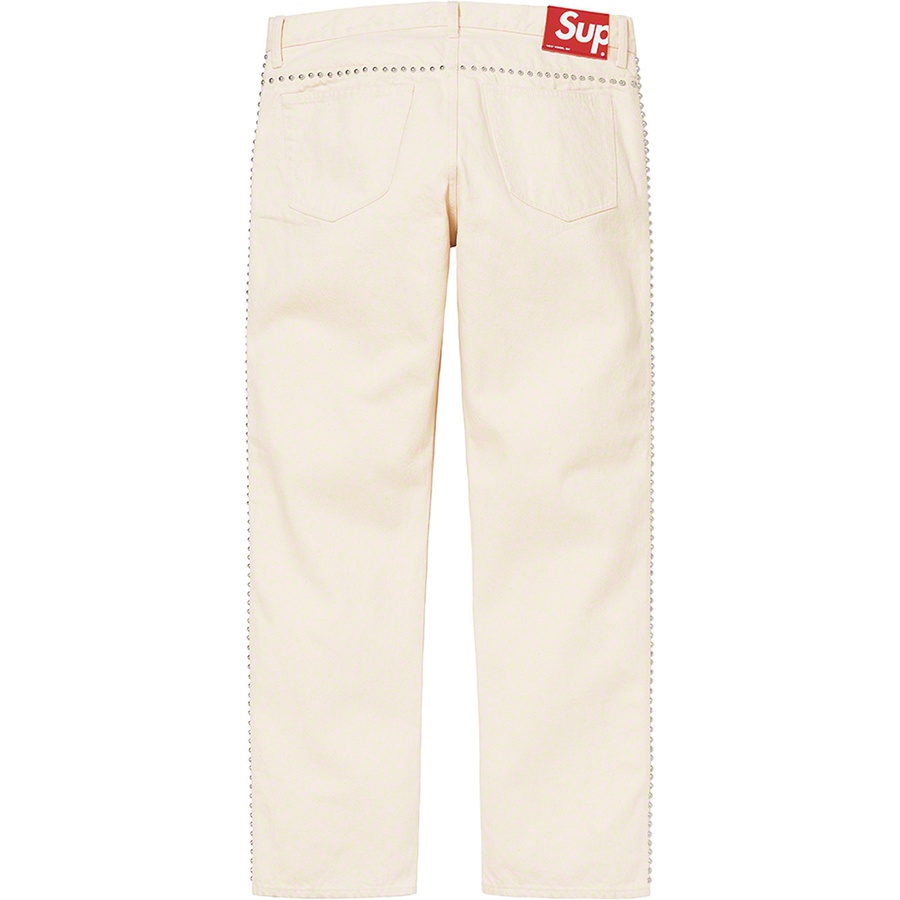 Supreme Supreme B.B.Simon Studded Regular Jean (SS22) - Natural - $398