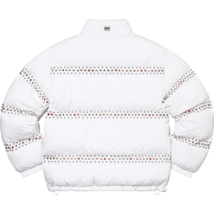 Supreme Supreme B.B. Simon Studded Puffer Jacket (SS22) - White - $698