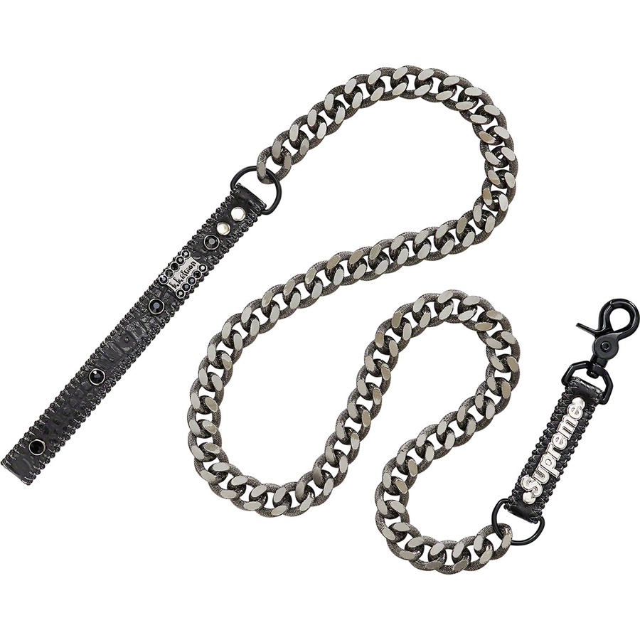 Supreme Supreme B.B. Simon Studded Dog Leash (SS22) - Black - $148