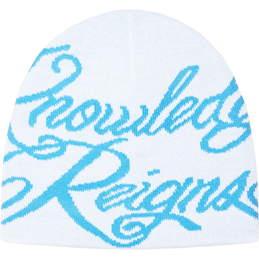 Supreme Knowledge Reigns Beanie (SS22) - White - $40
