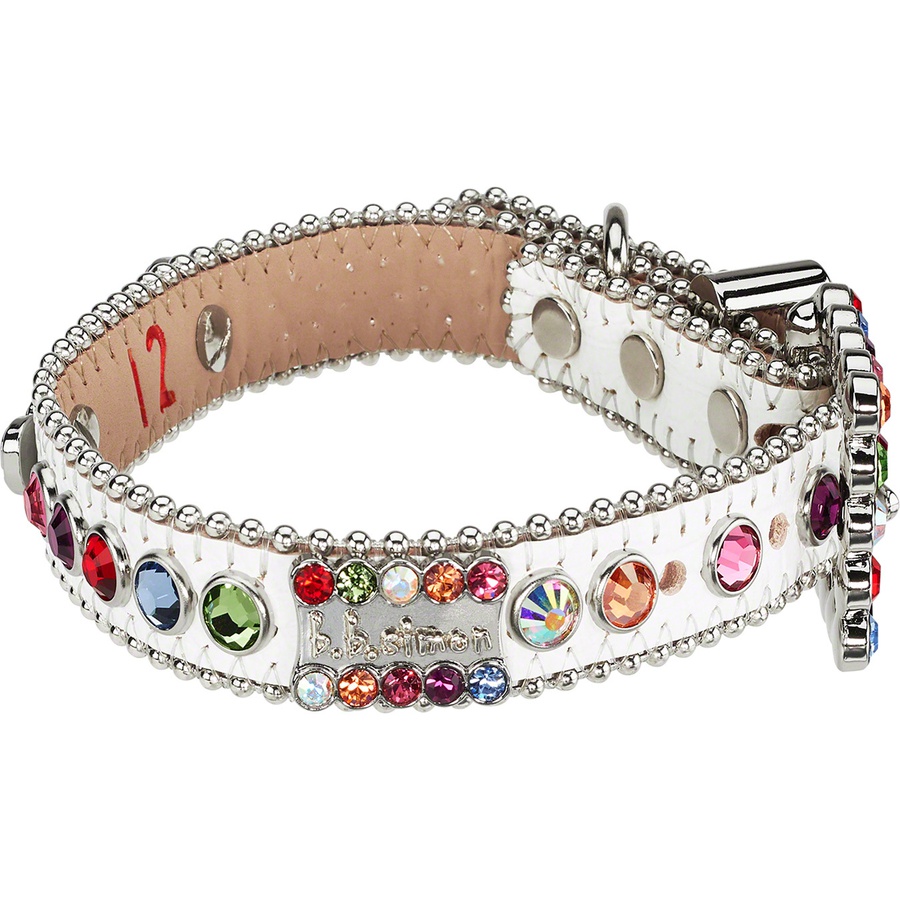 Supreme Supreme B.B. Simon Studded Dog Collar (SS22) - White - $110