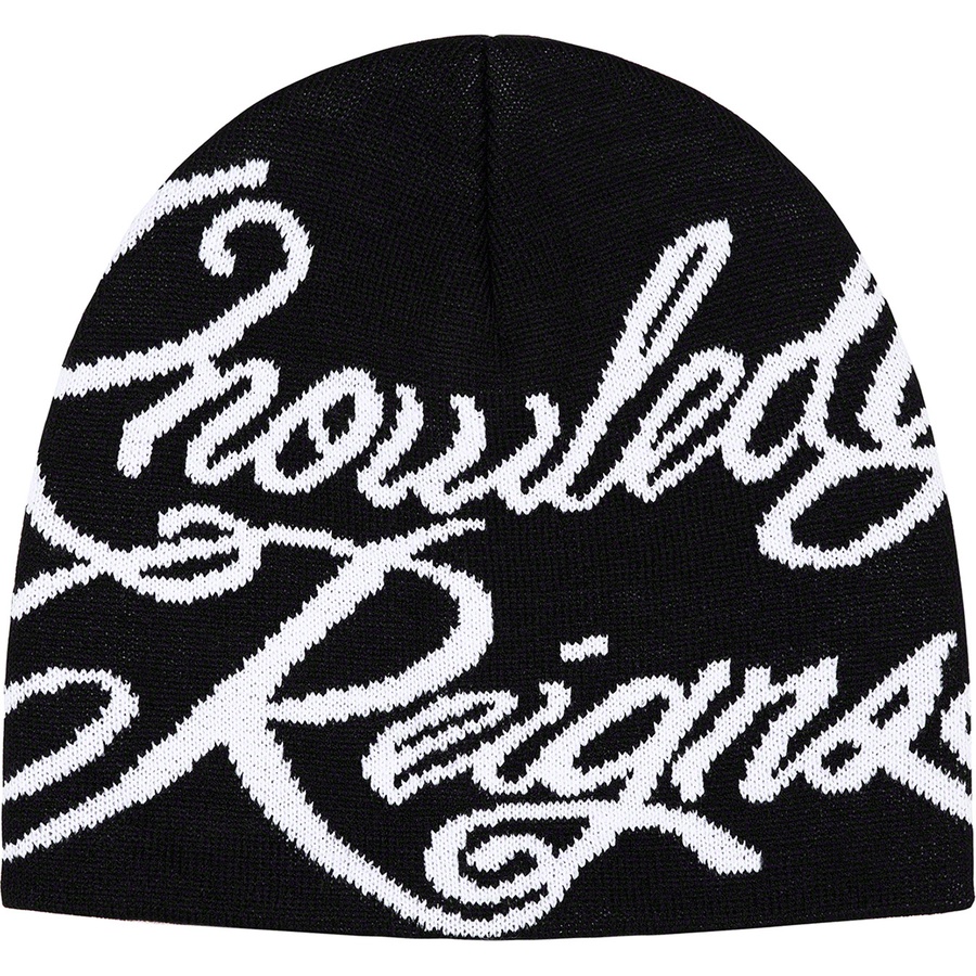 Supreme Knowledge Reigns Beanie (SS22) - Black - $40