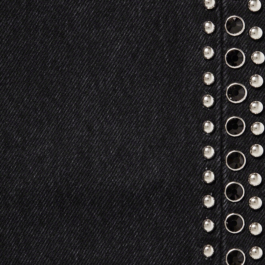 Supreme Supreme B.B.Simon Studded Regular Jean (SS22) - Black - $398