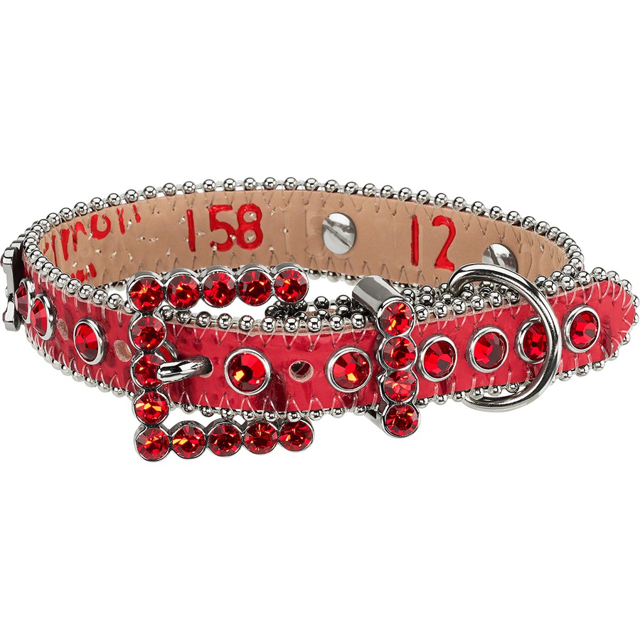 Supreme Supreme B.B. Simon Studded Dog Collar (SS22) - Red - $110